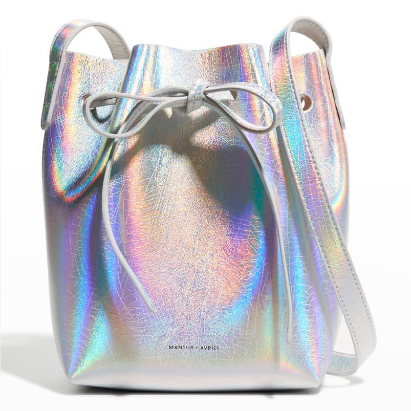 Mansur Gavriel Mini Iridiscent Bucket Bag